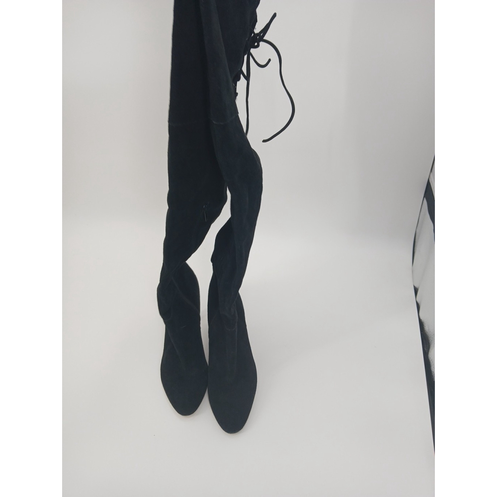Kelsi Dagger Sophia Boots ShoesBlack Suede Over Knee Womens 9.5 - Picture 13 of 15